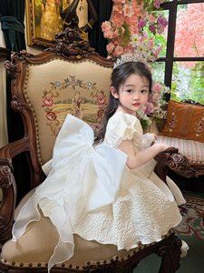 Vestito Estivo da Principessa all'<span class=keywords><strong>Uncinetto</strong></span> per Bambine con Maniche a Sbuffo, Stile Ricco e Alla Moda 2026 - Product Image 2