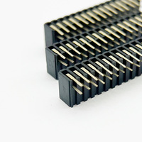 Connecteurs Femelles SMT à Angle Droit 2x40 broches en Laiton 1,27/2,54 mm pour PCB – Accessoires de Fabrication Professionnelle sur Mesure