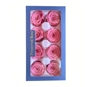 Rose éternelle en pétales, boîte cadeau de haute qualité multicolore, ensemble de décoration de mariage, cadeaux de fête, vraies roses - Product Image 3