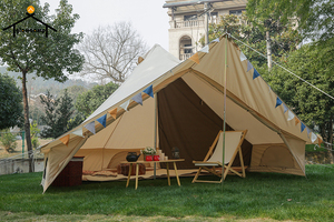Toldo de Lona de Algodón de 5 m, Tienda de Campaña Tipo Campana, Tiendas de Campaña de Lujo para Acampar al Aire Libre, Impermeables para 4 Personas - Product Image 3