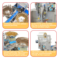 Machine d'emballage vibrante multi-stations, pour l'emballage mixte de vis, écrous et clips en plastique, 3-5 sacs/min