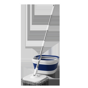 Folding Spin <b>Mop</b> With Rotating Bucket 701ml+ Microfiber Head Household Cleaning Tool No Washing Required - Product Image 5