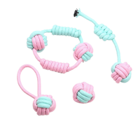 Jouets à mâcher en corde de coton écologiques MK, très demandés, durables, interactifs, de luxe, pour l'entraînement quotidien des chiens et des chats, indestructibles et mignons