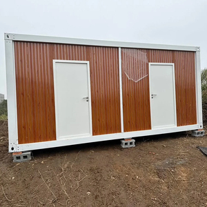 Chantier de construction moderne assemblant des structures de 20 et 40 pieds, des maisons préfabriquées en panneaux sandwich. - Product Image 4