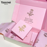 Boîte à bijoux personnalisée de luxe en carton rose beige avec tiroir coulissant pour boucles d'oreilles, bagues et colliers