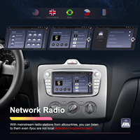 2 + 64G 7 ''Android 13 Car Stereo CarPlay/Android Auto/GPS/WiFi/RDS/Radio réseau pour Ford/Focus/S-Max/Mondeo/Galaxy/Kuga