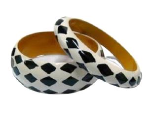 กำไลไม้แฟชั่นงานทำมือทาสีกว้างดีไซน์ตามสั่ง - Product Image 5