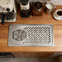 Évier de cuisine domestique en acier inoxydable 304 de 425 mm avec égouttoir intégré, rinçage automatique haute pression pour verres et lave-tasses manuel