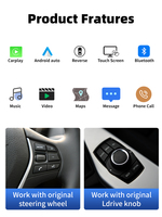 Pantalla para Auto de 10.25 Pulgadas con Sistema Linux, Carplay, WIFI, BT, GPS, Multimedia para BMW F20 F30, Reproductor de DVD para Auto