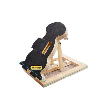 Wooden Foldable Dog <b>Scratching</b> <b>Post</b> Solid Wood Claw Sharpener Upright Folding Nail File Scraper 45x25.9x5.9cm - Product Image 2