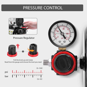 Máy bơm màng tác động kép Máy nén khí <span class=keywords><strong>mini</strong></span> Máy phun sơn có bình chứa tự động dừng cấp độ DIY - Product Image 4