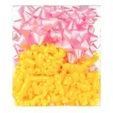 Cintas de Regalo con Lazo de Mariposa, Color Rosa y Amarillo Sólido, Tejidas en Poliéster, Hermosas y Modernas, para Cumpleaños, San Valentín, Navidad - Product Image 6