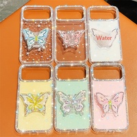 Coque de protection transparente en TPU avec motif papillon et perles étoilées pour iPhone 18 Pro Max 17 16 15 S26 Ultra