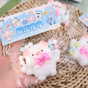 ขายส่งตรงจากโรงงาน ของเล่นบีบ TPR รูปสัตว์ หมู แกะ ของขวัญสุดพิเศษ บีบแล้วคืนรูปช้าๆ - Product Image 3