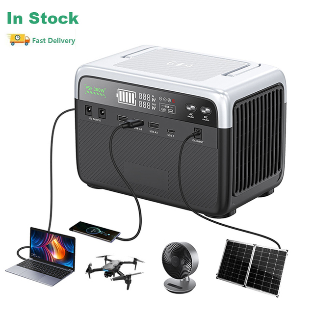 Cheap Small 300w Solar Power Generator Portable Outdoor Power Station Lifepo4 Lithium Battery Emergency Camping Power Station