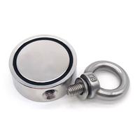 Kit d'aimant de pêche à boulon à œil SST 300KG en gros personnalisé D60 D75 D94mm double face NdFeB ensemble de corde d'aimant de pêche