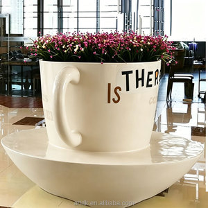 Y231 Maceta Decorativa Grande con Forma de Taza, Banco de Diseño Artístico Moderno para Museo de Arte, Decoración de Interiores, Silla de Descanso - Product Image 2