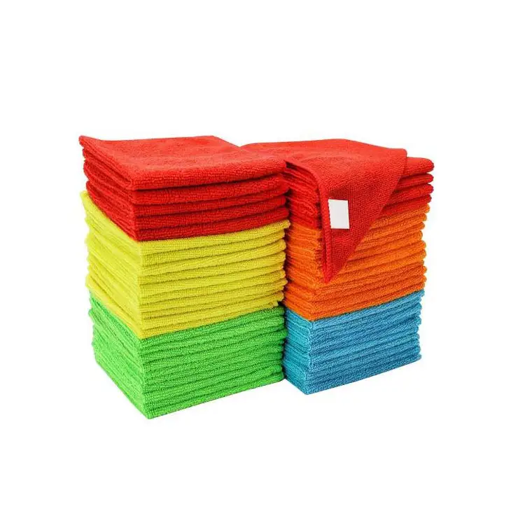 40x40 थोक रंगीन कार का ब्यौरा 100% Microfiber माइक्रो फाइबर कपड़ा सफाई Microfiber तौलिये