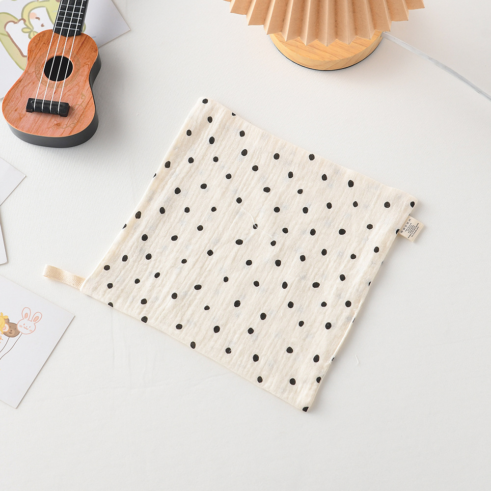 Bubble square scarf-big wave dot