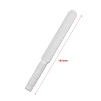 Antena WiFi Blanca de Doble Banda 2.4/5.8G, Antena de Alta Ganancia para Router, Antena Externa Omnidireccional con Conector SMA