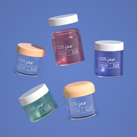 Conteneurs vides et pot de crème de couleurs personnalisées pour emballage cosmétique avec logo 50ml 60ml 80m