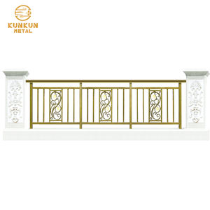 Modern siyah <span class=keywords><strong>Metal</strong></span> merdiven alüminyum korkuluk Villa güverte ve balkon dekoratif güverte korkuluğu sistemi için güzel tasarım - Product Image 4