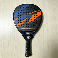 Raquette de tennis en fibre de carbone 12K, 16 mm, légère, raquette de tennis de plage, entraînement, personnalisation OEM ODM