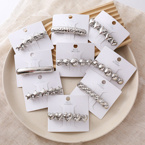 Pinces à <span class=keywords><strong>cheveux</strong></span> originales Offre Spéciale or argent plaqué personnalisé étoile amour pince à <span class=keywords><strong>cheveux</strong></span> <span class=keywords><strong>barrette</strong></span> fabricants de <span class=keywords><strong>cheveux</strong></span> en gros - Product Image 2