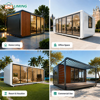 Maison-capsule Apple mobile moderne, insonorisée, préfabriquée, pour hôtel de camping panoramique