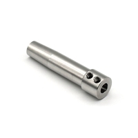 Pièces usinées CNC sur mesure en acier inoxydable, axe d'alignement conique fileté de précision 0,001 mm, usinage par électroérosion à fil et brochage pour