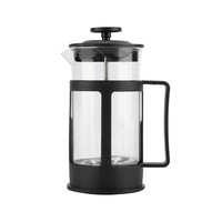 Cafetière à piston 1000 ml en verre borosilicate à double paroi résistant à la chaleur avec isolation thermique de 6 à 12 heures, design classique