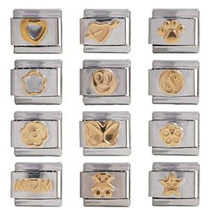 Stainless Steel Modular Bracelet Charms Mixed Shapes For Bracelet Making Unisex Jewelry Findings - Product Image 3