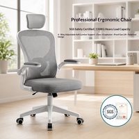 Chaises de bureau ergonomiques modernes au design simple, base à cinq étoiles, pivotantes, réglables, en maille, pour la maison, le bureau, les salles de conférence et l'informatique