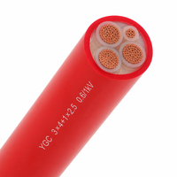 Câble électrique flexible en silicone résistant à la chaleur YGC 3+1 conducteurs 0,6/1 kV pour environnement métallurgique haute température 3*2,5+1*1,5/3*4+1*2,5