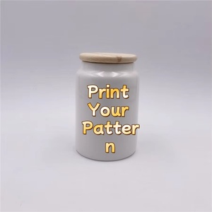 Kích thước nhỏ thân thiện với môi thăng hoa gốm lưu trữ Jar với nắp cho thực phẩm và đồ uống cho bánh quy gia vị ngày lễ - Product Image 1