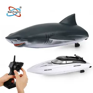 儿童电池驱动潜艇-待售潜艇遥控鲨鱼模型无线电控制玩具船和船塑料