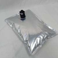 Sac de boîte à bavette avec robinet à vanne papillon sac en aluminium plaqué vin rouge engrais boisson café sac à eau résistant à la lumière