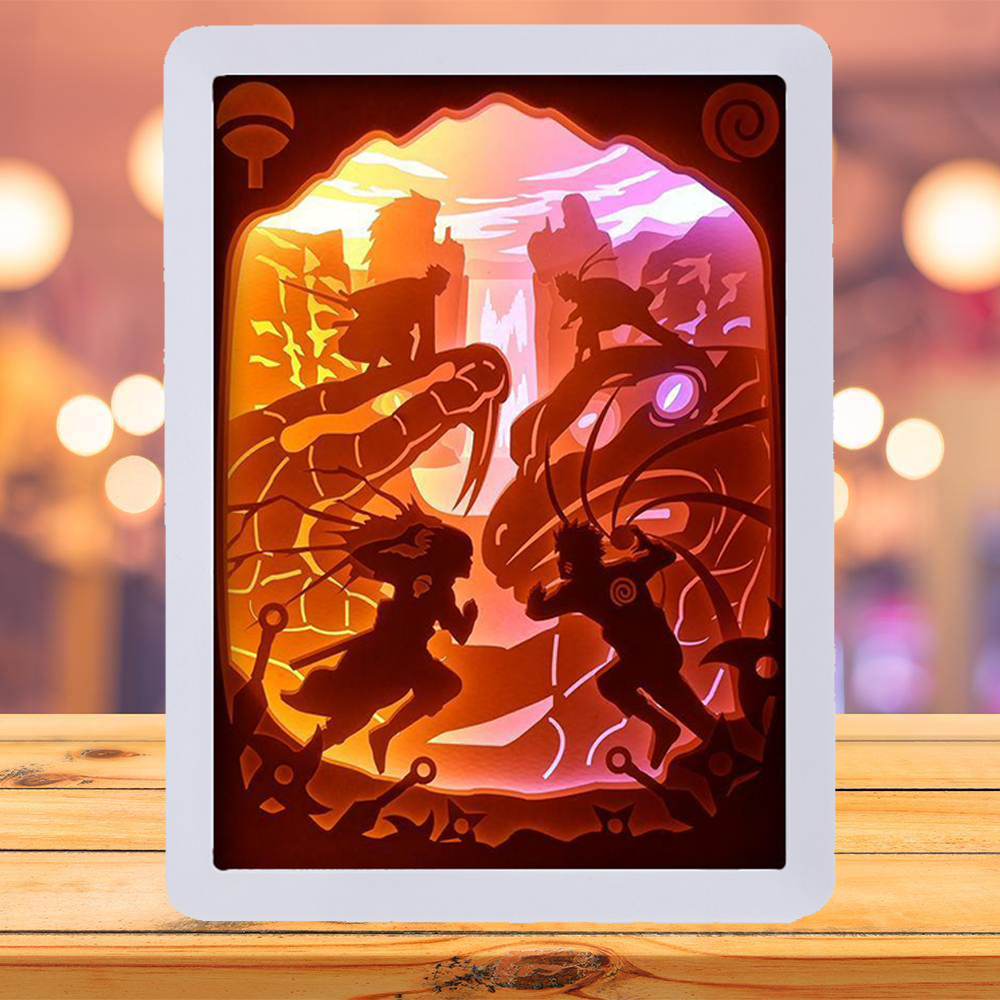 Custom 3D Anime Light Box Lamp - LED Nightlight for Boys Room