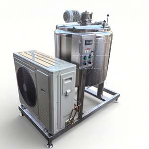 Refroidisseur de liquides Ace en acier inoxydable 304, 200L-1000L, machine à refroidissement vertical/horizontal à cuve ouverte pour lait en vrac, 220V/380V - Product Image 5