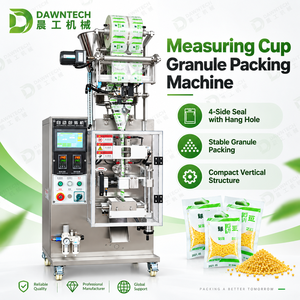 Máquina de envasado volumétrico de gránulos con sellado automático de cuatro lados y orificio para colgar, para azúcar, semillas de mijo y otros gránulos. - Product Image 2
