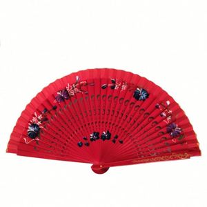 Abanico Plegable de Bambú Tallado a Mano 100% - Souvenir Ecológico para Fiestas y Decoración del Hogar - Product Image 1