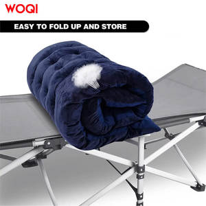 Cama Plegable para Camping Woqi 190x71x30cm, Reclinable Ajustable, para Uso en Exteriores y Playa, Acero Aleado, Azul Oscuro - Product Image 3