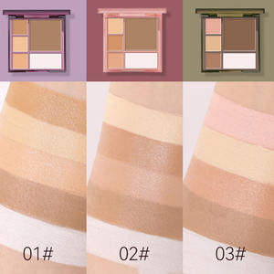 Paleta de Polvos Iluminadores Faciales, Corrector, Paleta de Polvos para Contorno, Iluminador, <span class=keywords><strong>Bronceador</strong></span>, Maquillaje en Polvo - Product Image 4