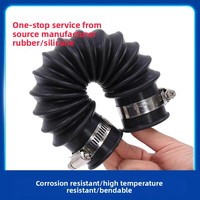 Raccord d'expansion en silicone pour tuyau d'égout, soufflet en caoutchouc, tuyau fileté flexible en PVC, tuyau de drainage de pont flexible, métrique