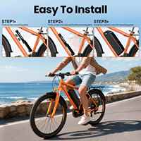 Baterai Lithium EU STOCK 48V 13AH Downtube 30A BMS untuk Konektor Sepeda Listrik Ban Tebal Dewasa