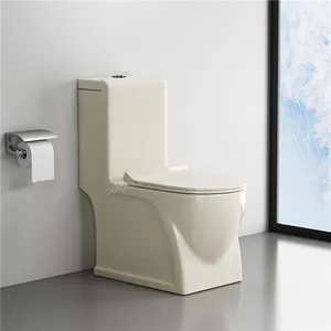 सऊदी अरब थोक व्यापारी सेनेटरी वेयर चीनी मिट्टी washdown पानी कोठरी wc पी जाल आइवरी रंग में एक टुकड़ा शौचालय का कटोरा