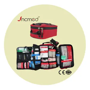 JCMED Survivor 야외 응급 처치 가방 휴대용 다기능 비상 키트 캔버스 의학 키트