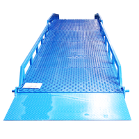 Niveleur de quai mobile télescopique en acier au manganèse haute résistance, rampe de chargement/déchargement de conteneurs hydraulique manuelle, pont d'accès pour camions