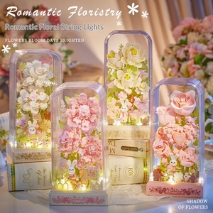 Kit de construction OEM Rose Éternelle - Kit d'artisanat thérapeutique pour adultes, cadeau d'anniversaire très esthétique pour femmes, blocs de décoration intérieure en gros - Product Image 1