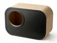 Niche pour chat en carton rigide de luxe durable, ergonomique, avec fonction griffoir, canapé-lit contemporain pour chaton